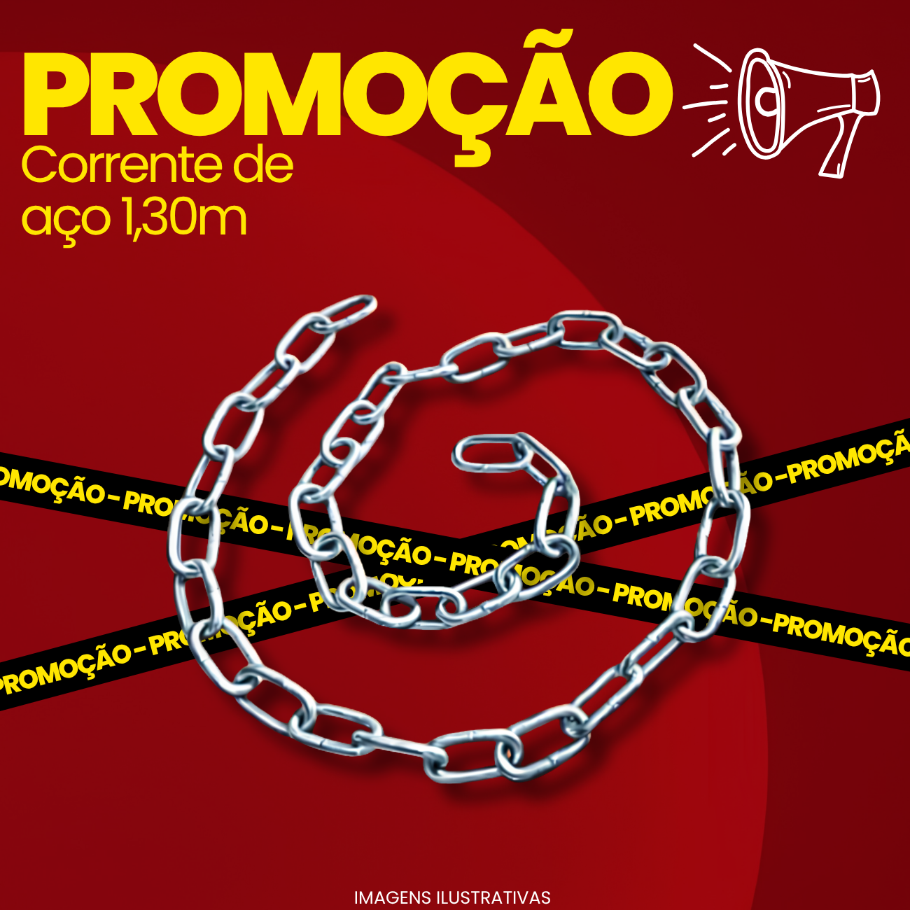 CORRENTE DE AÇO 1,30 M