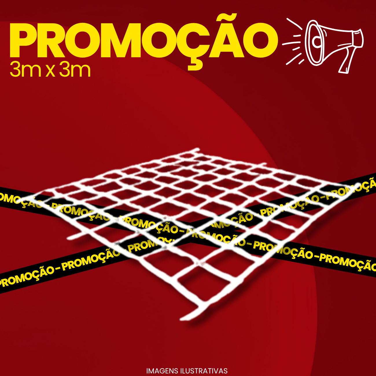 REDE DE CONTENÇÃO DE CARGA 3X3M HOMOLOGADA
