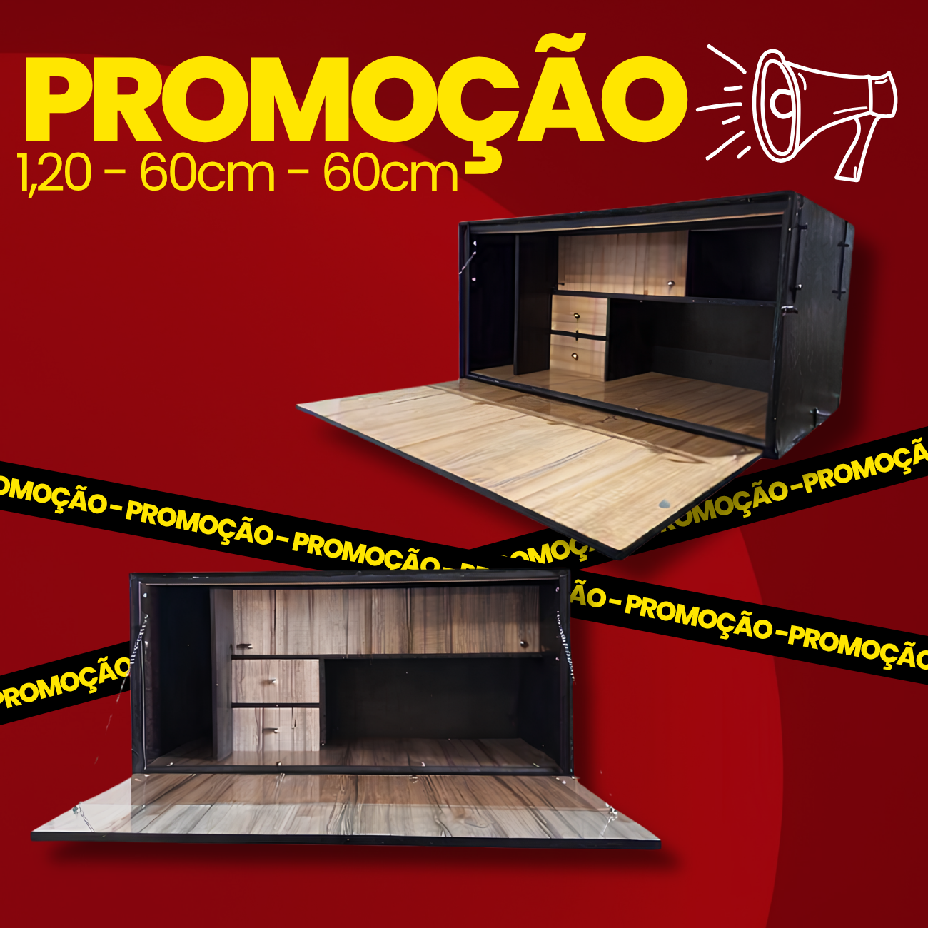 CAIXA DE COZINHA 1,20 x 0,60 x 0,60 m