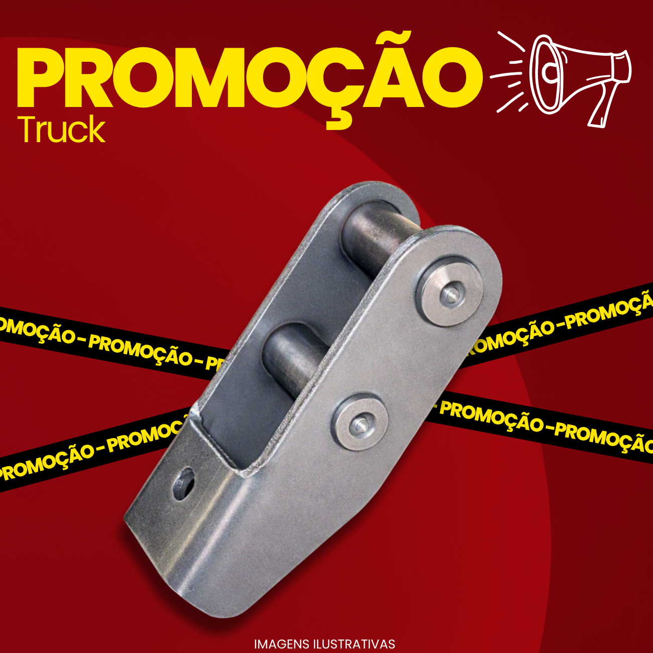 DOBRADIÇA CARROCERIA TRUCK 110 MM