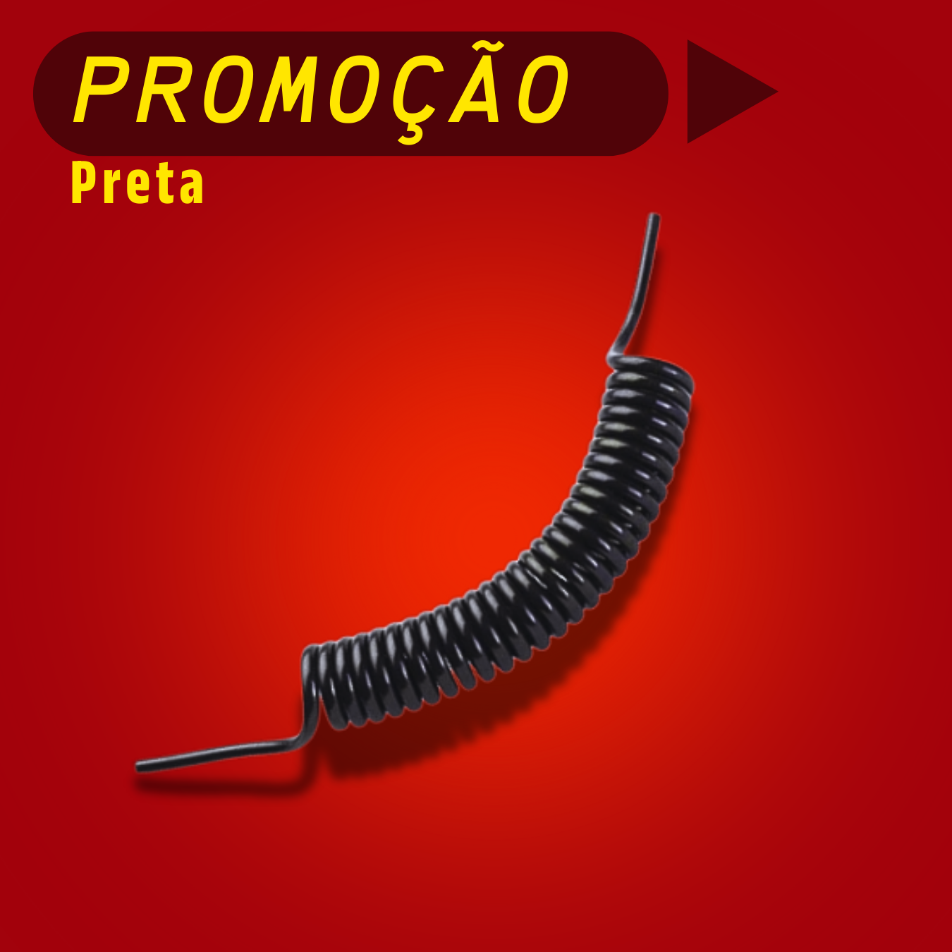 MANGUEIRA ESPIRAL PU 8*5,5*3,5 (PRETA)