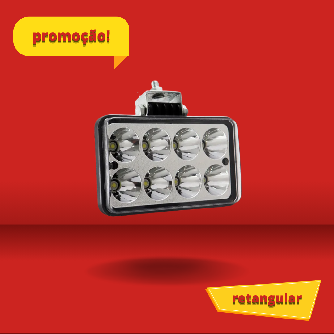 FAROL DE MILHA RETANGULAR