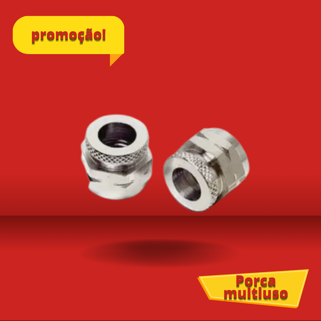 PORCA MULTIUSO CROMADA